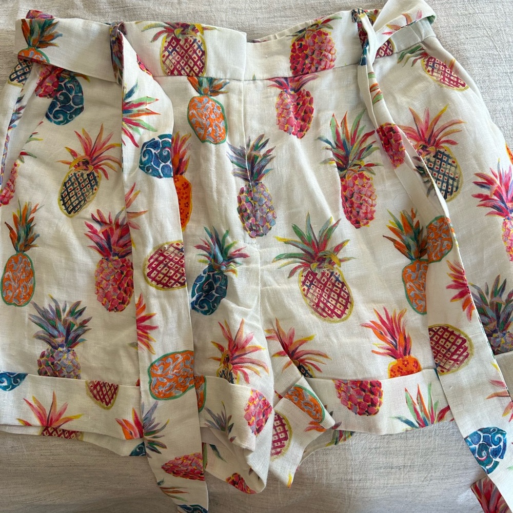 EUC jcrew linen shorts, sz 10